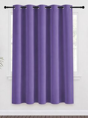 NICETOWN Lilac Purple Blackout Curtain Panel 55x57 Thermal Insulated